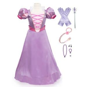 Great Pretenders Rapunzel luxe jurk met hoepel + accessoires