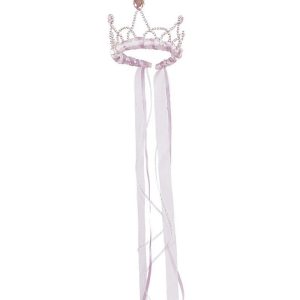 Prinsessen Kroon - Tiara - Ribbon- Roze (Great Pretenders)