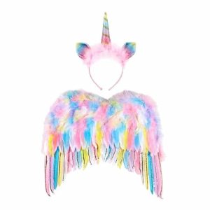 Eenhoorn set - Unicorn vleugels + haarband