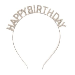 Diadeem kristallen - Happy Birthday