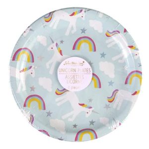 Unicorn partybordjes - 8 stuks