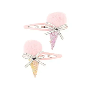 Haarclips Damanja - Ijsjes - Roze - 2 stuks - Souza!