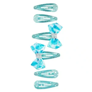 Haarclips Alice - blauw - 6 stuks