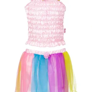 Melody Set top Roze Multi + rok 3 jaar