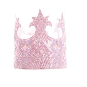 Kroon De Goede Fee - roze - Stoffen kroon