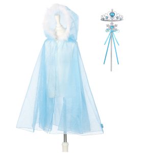 Frozen Elsa cape  + toverstaf + kroon - IJskoningin - Souza!