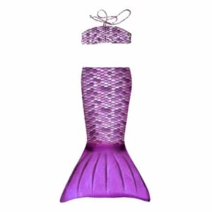 Zeemeerminstaart + bikinitop Lila - Junior - 2 delig - Kuaki Mermaids