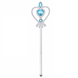 Prinsessen toverstaf zilver-blauw