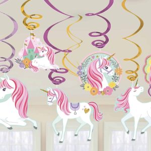 Unicorn Swirls - Slinger - 12 stuks