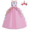 Unicorn Eenhoorn prinsessenjurk roze