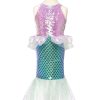Zeemeermin jurk Misty lila www.prinsessenjurk.nl