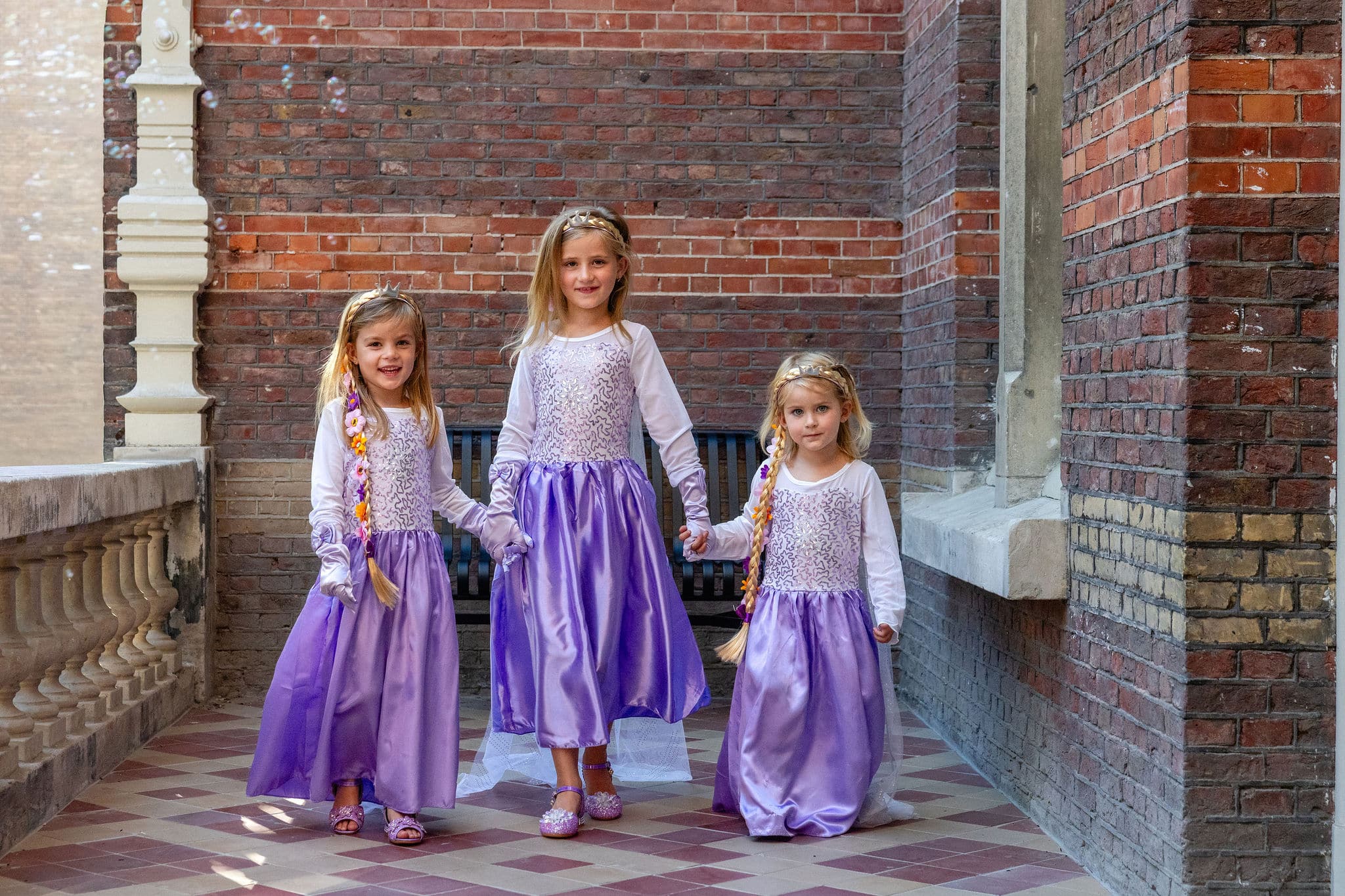 Prinsessenjurk Elsa paars klein