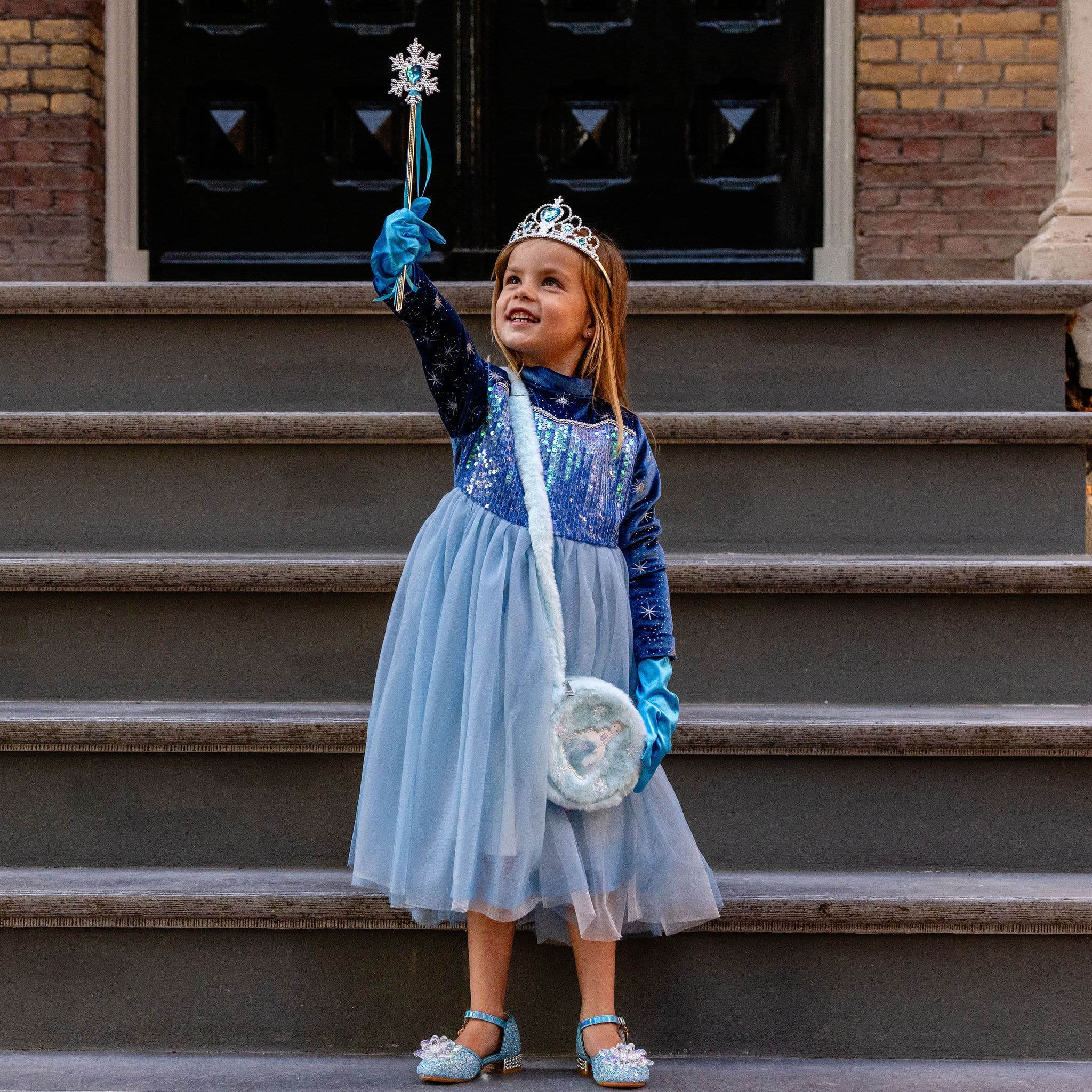 Prinsessenjurk elsa met accessoires
